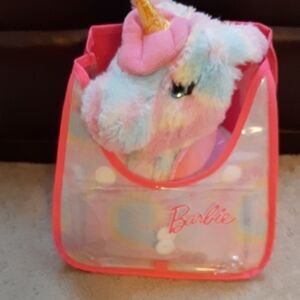 Barbie Unicorn Plush Doctor Set with Carry Bag/backpack